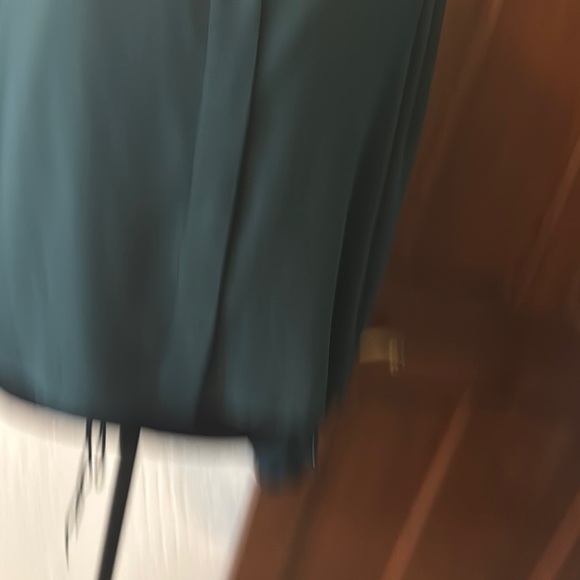Calvin Klein Collection Green Long Sleeve Button Down Blouse- NWOT - Picture 5 of 6